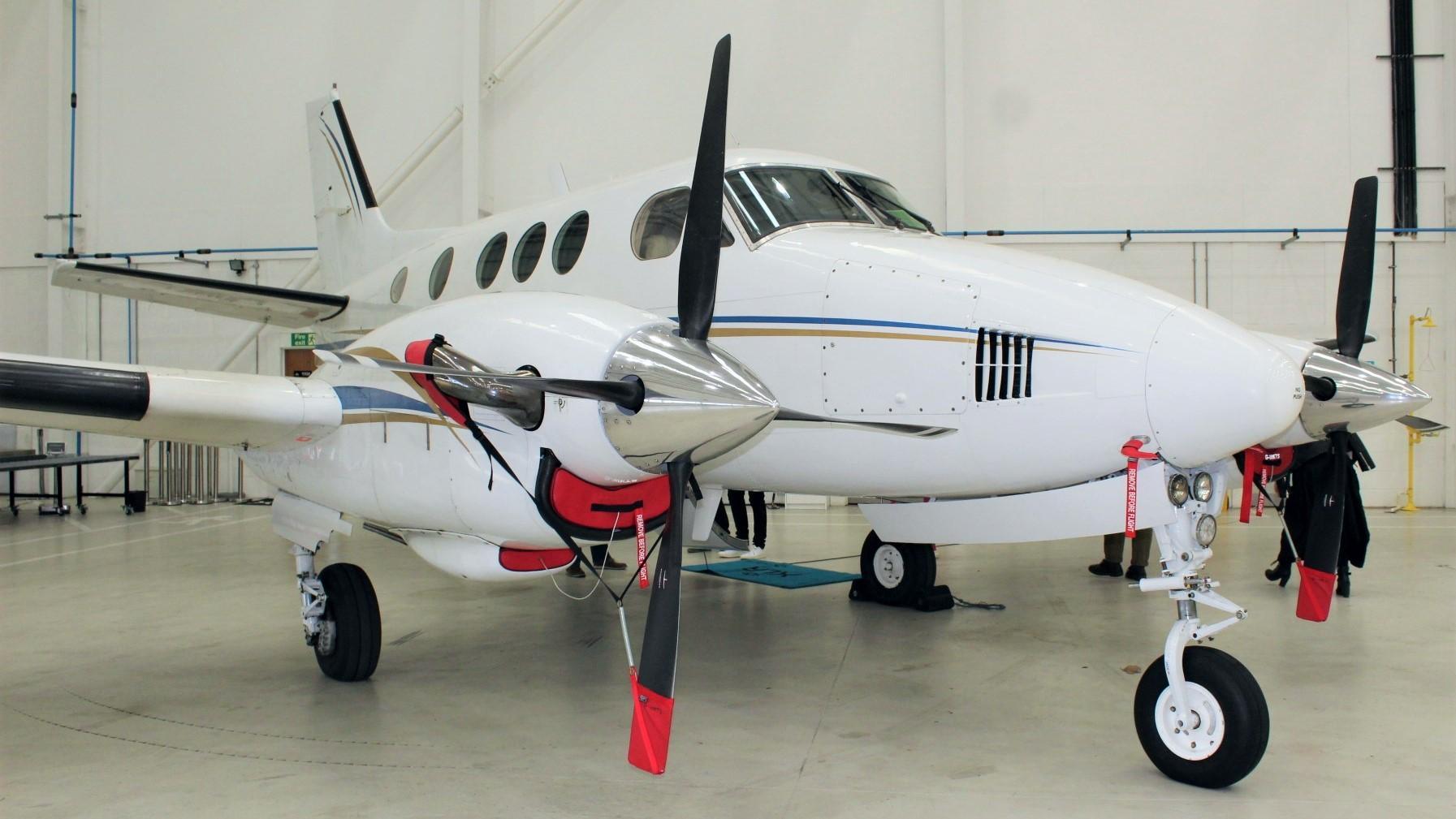 Survey plane at Birmingham Airport