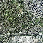 25cm resolution aerial photograph of an urban area