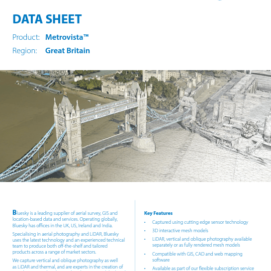 Bluesky Data Sheet Front Cover