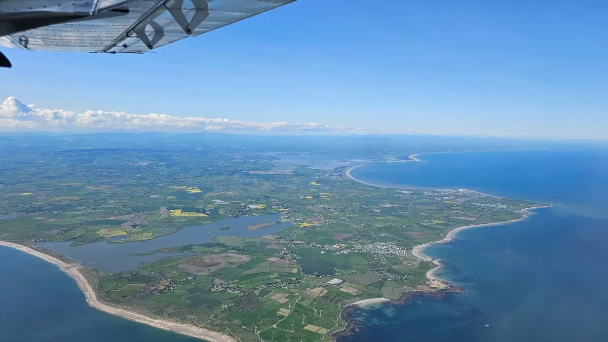 Bluesky Flying - a coastline view from one of our Aerial Survey Planes