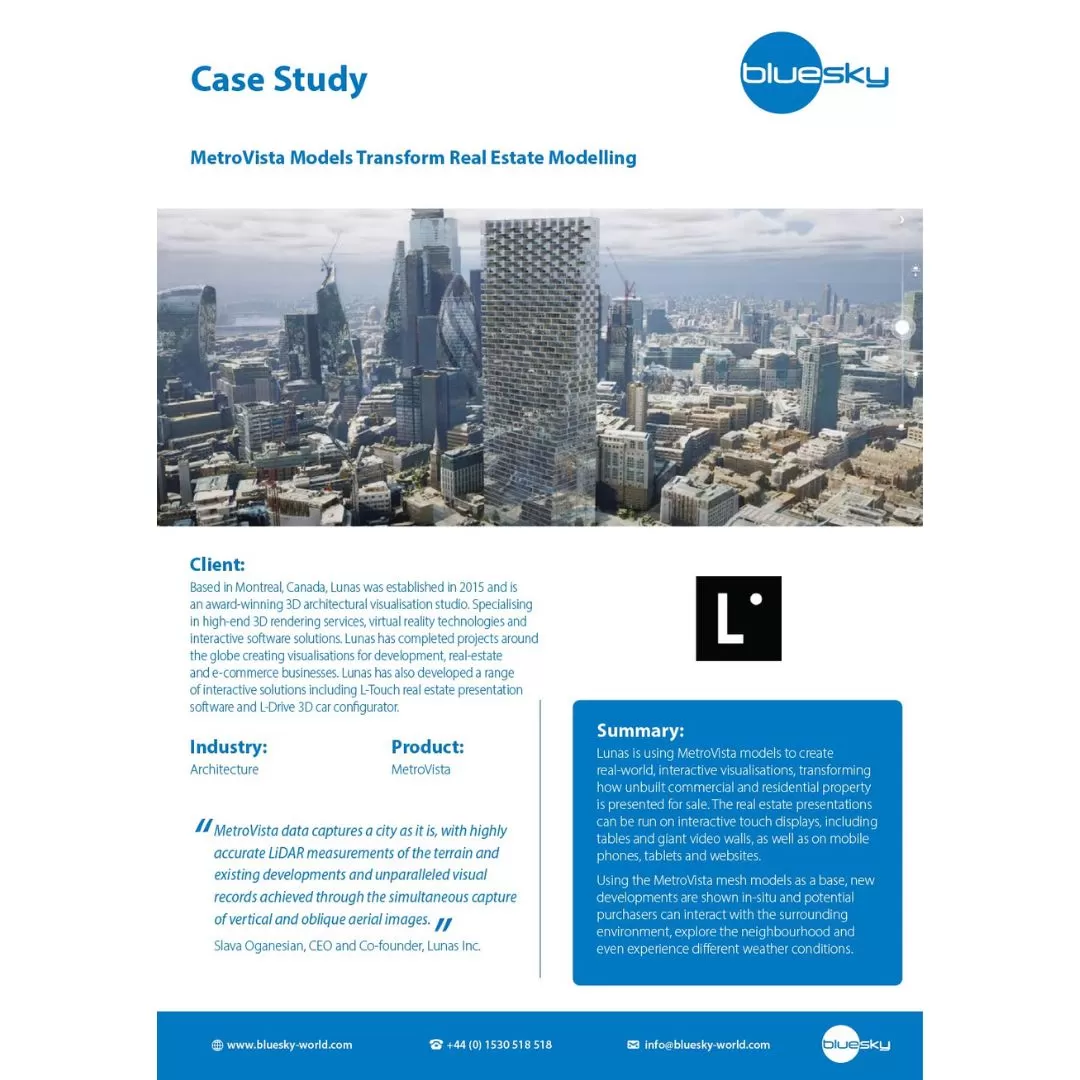 Bluesky MetroVista case study document preview
