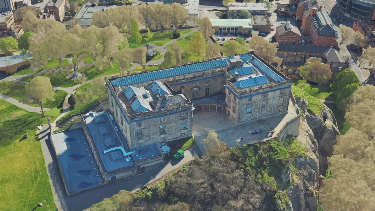 MetroVista imagery of Nottingham Castle