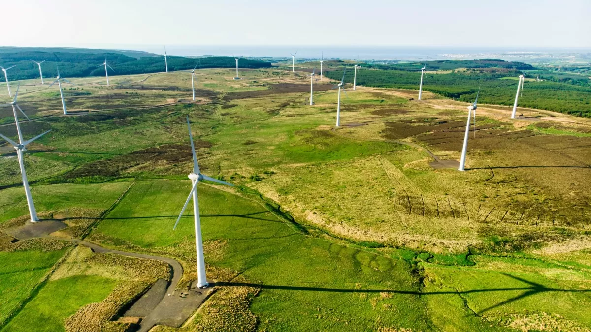 Wind Farm in Connemara region