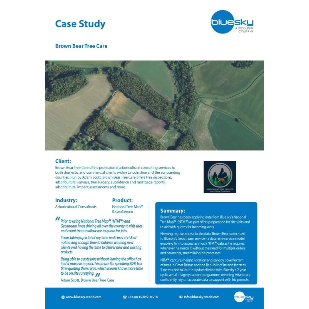 Screenshot of the Brown Bear case study