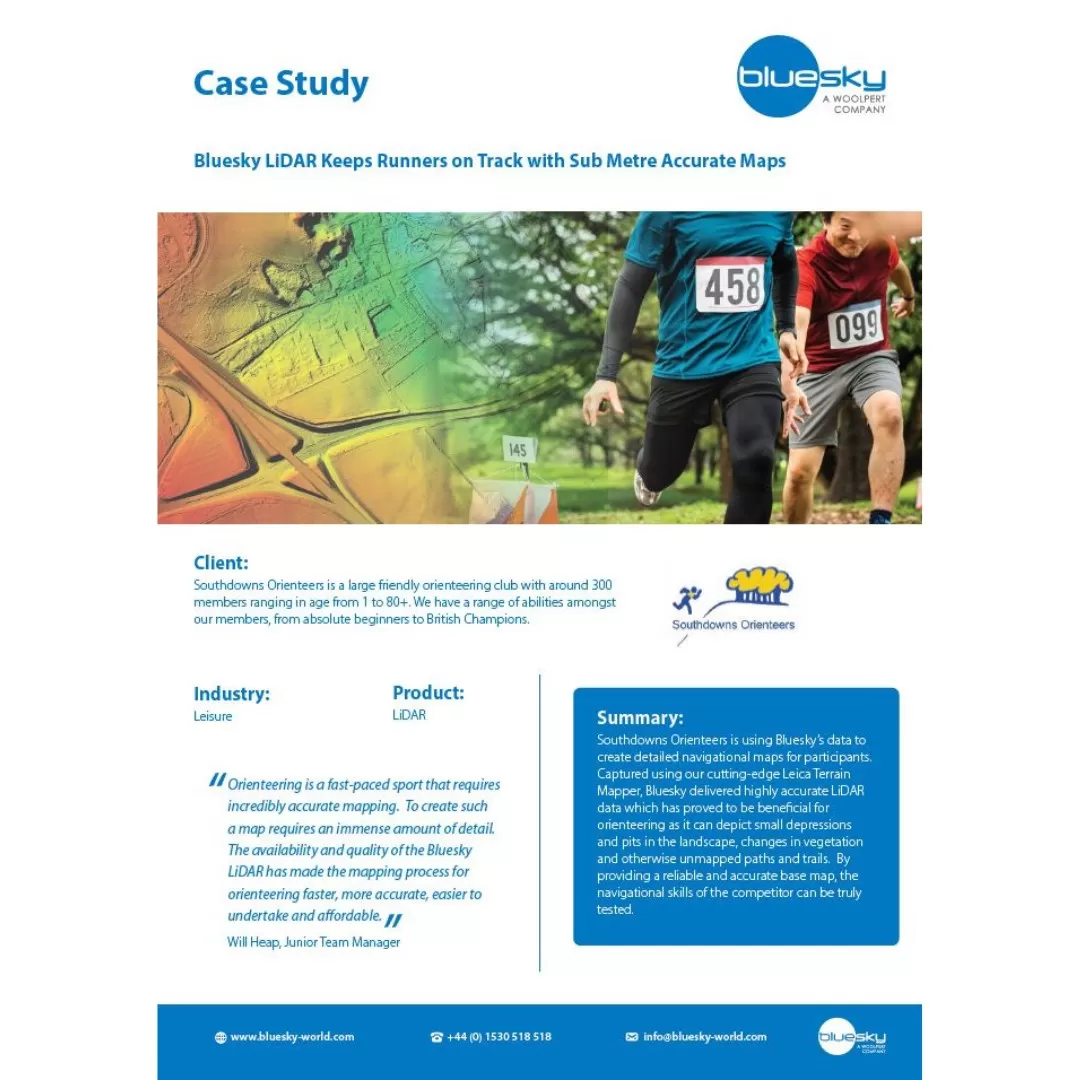 Screenshot of the Southdowns case study