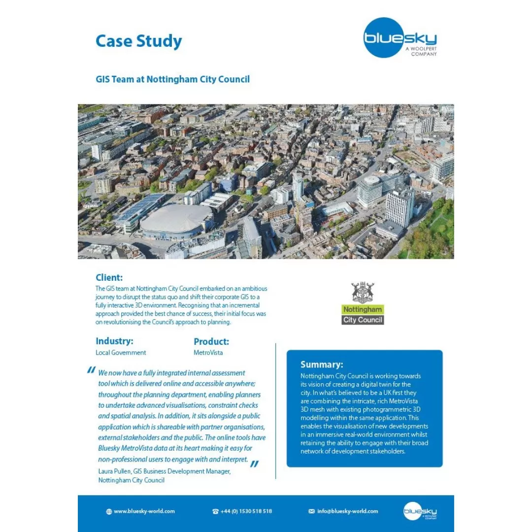 Screenshot of the Nottingham City Council case study
