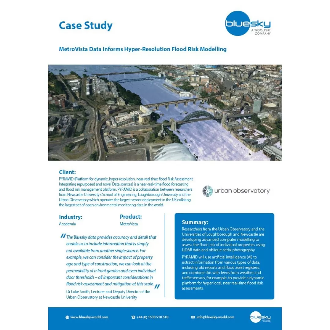 Screenshot of the Urban Observatory case study
