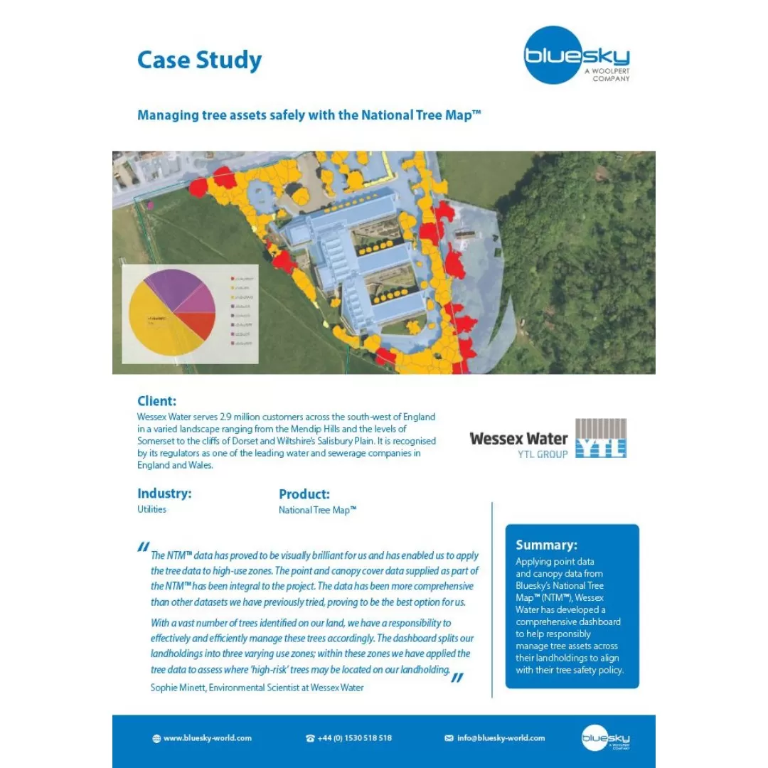 Screenshot of the Wessex Water case study
