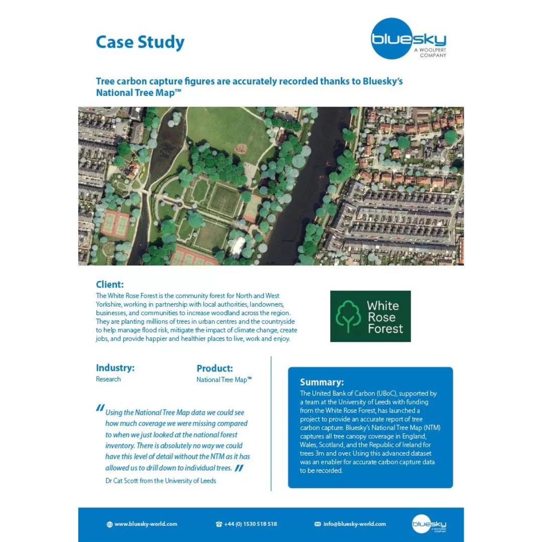Screenshot of the White Rose Forest case study