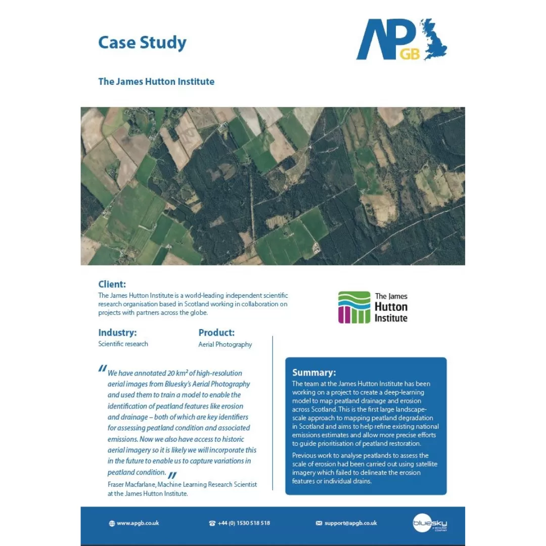 Screenshot of the James Hutton case study