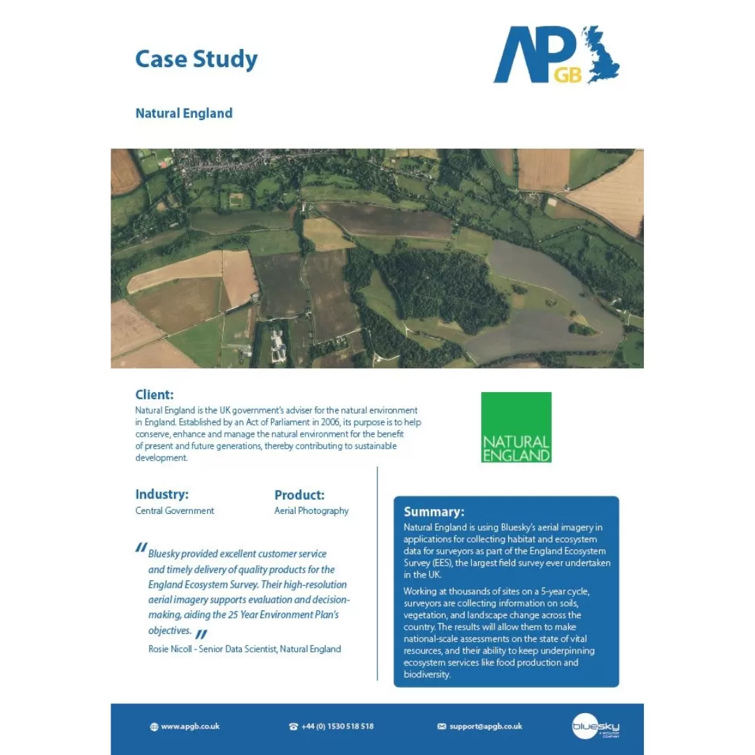 Screenshot of the Natural England case study