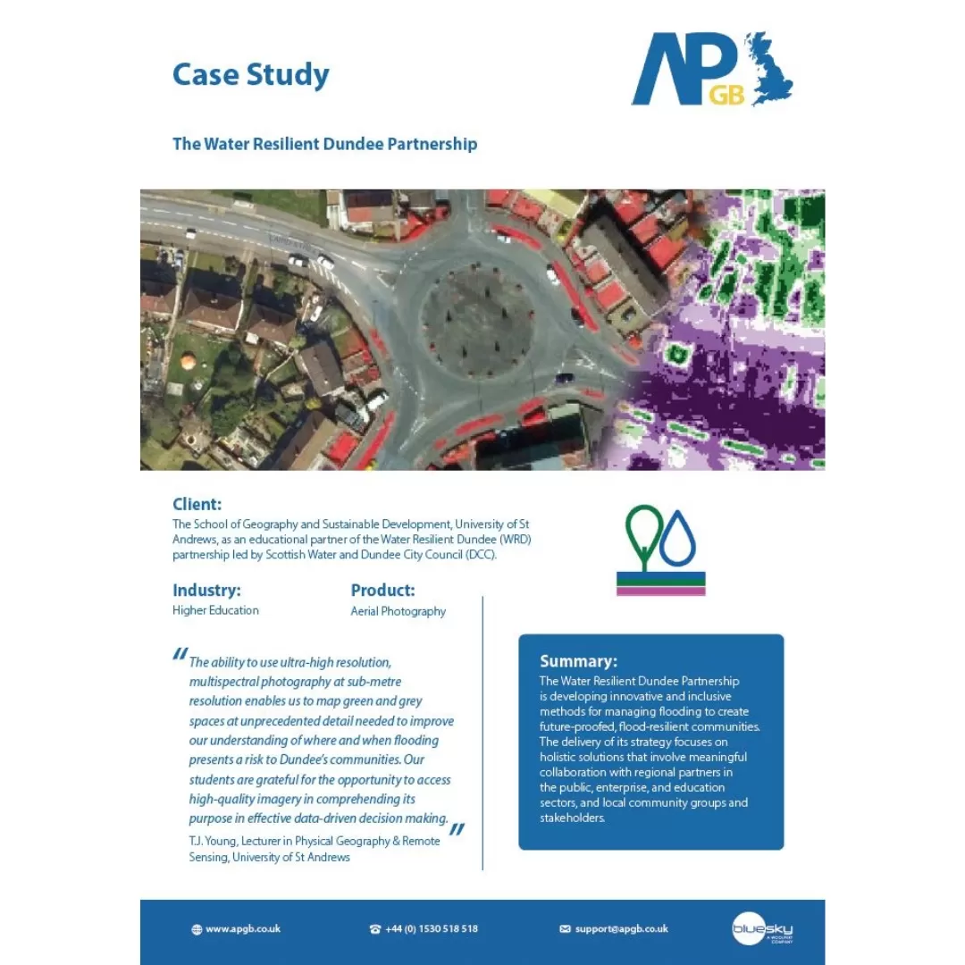 Screenshot of the Water Resilient Partnership case study