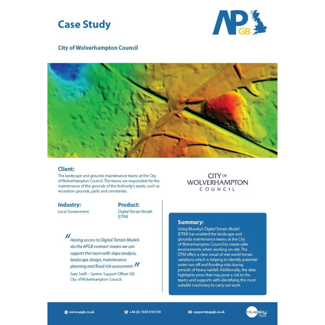 Screenshot of the Wolverhampton Council DTM case study