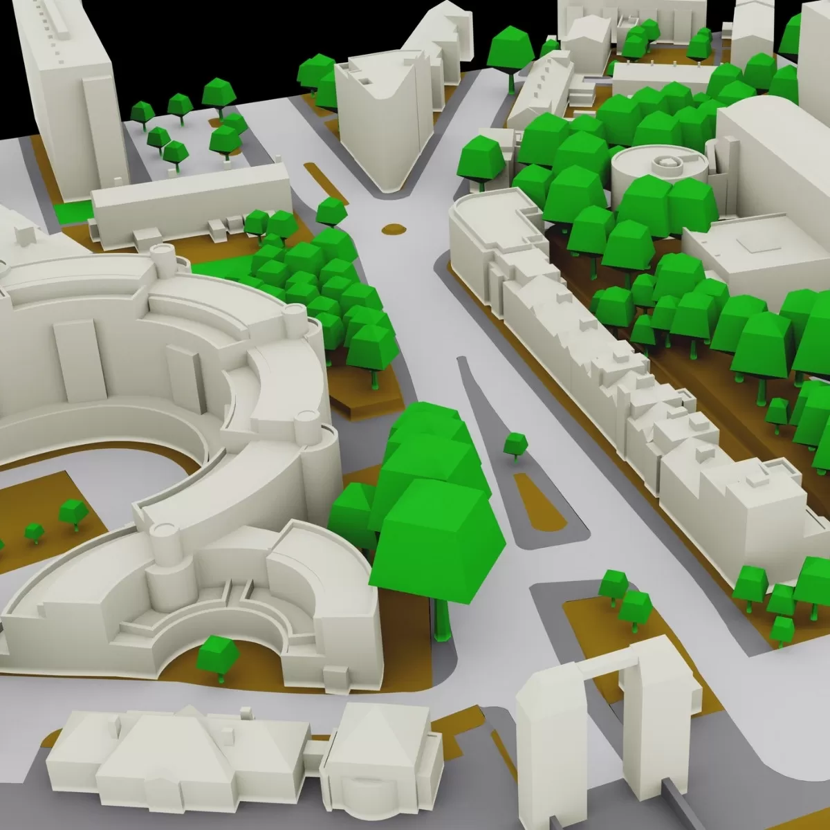 3D model of Canary Wharf