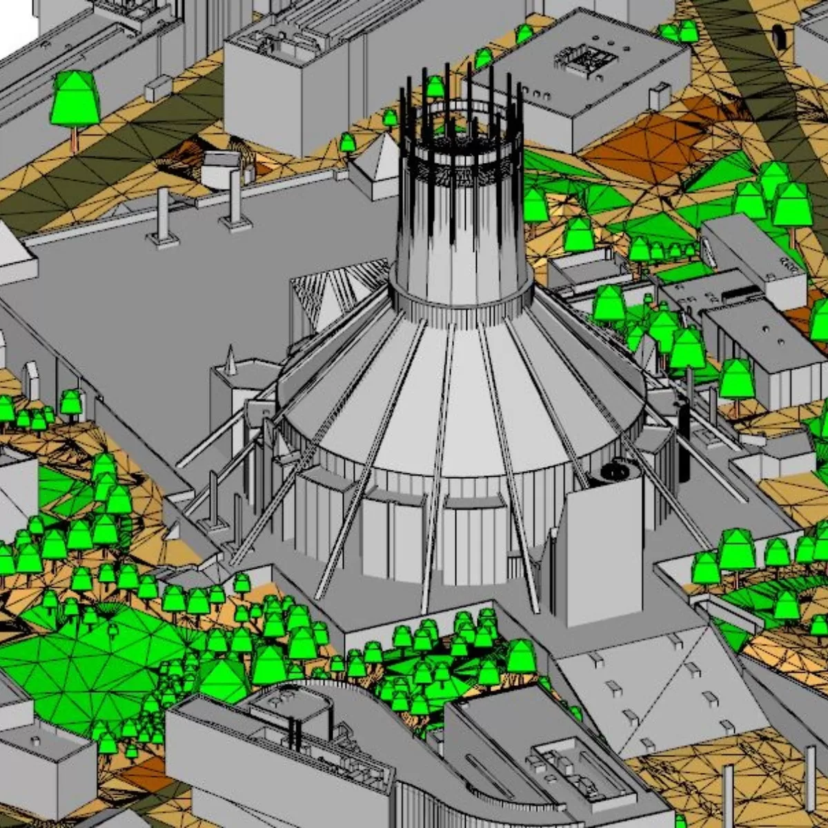 3D model of Liverpool Metropolitan Cathedral