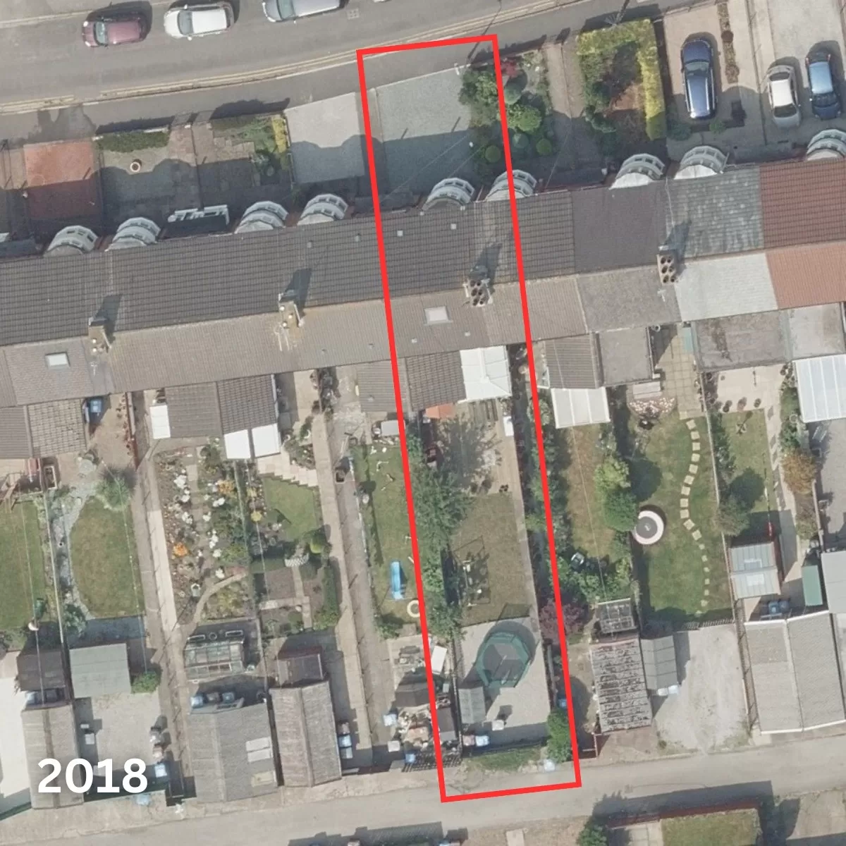 Image of house in 5cm resolution in 2018