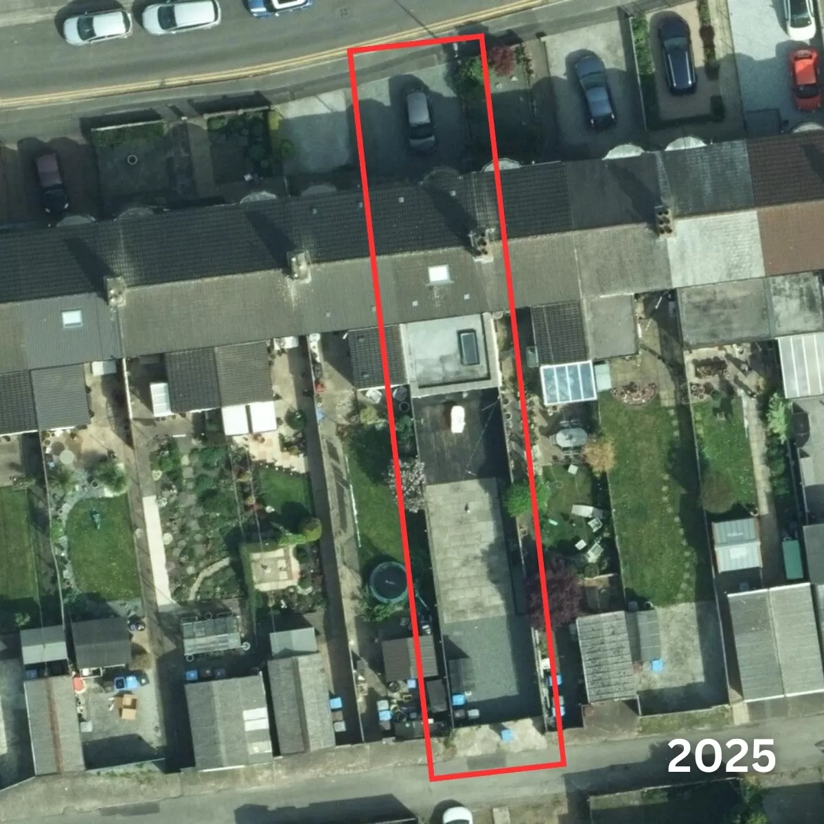 Image of house in 5cm resolution in 2025 with extension